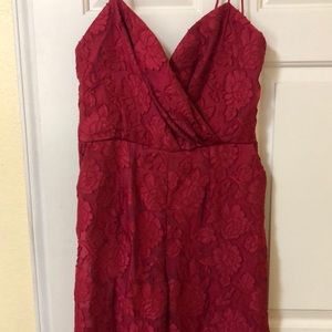 Brand new keepsake red jumpsuit
